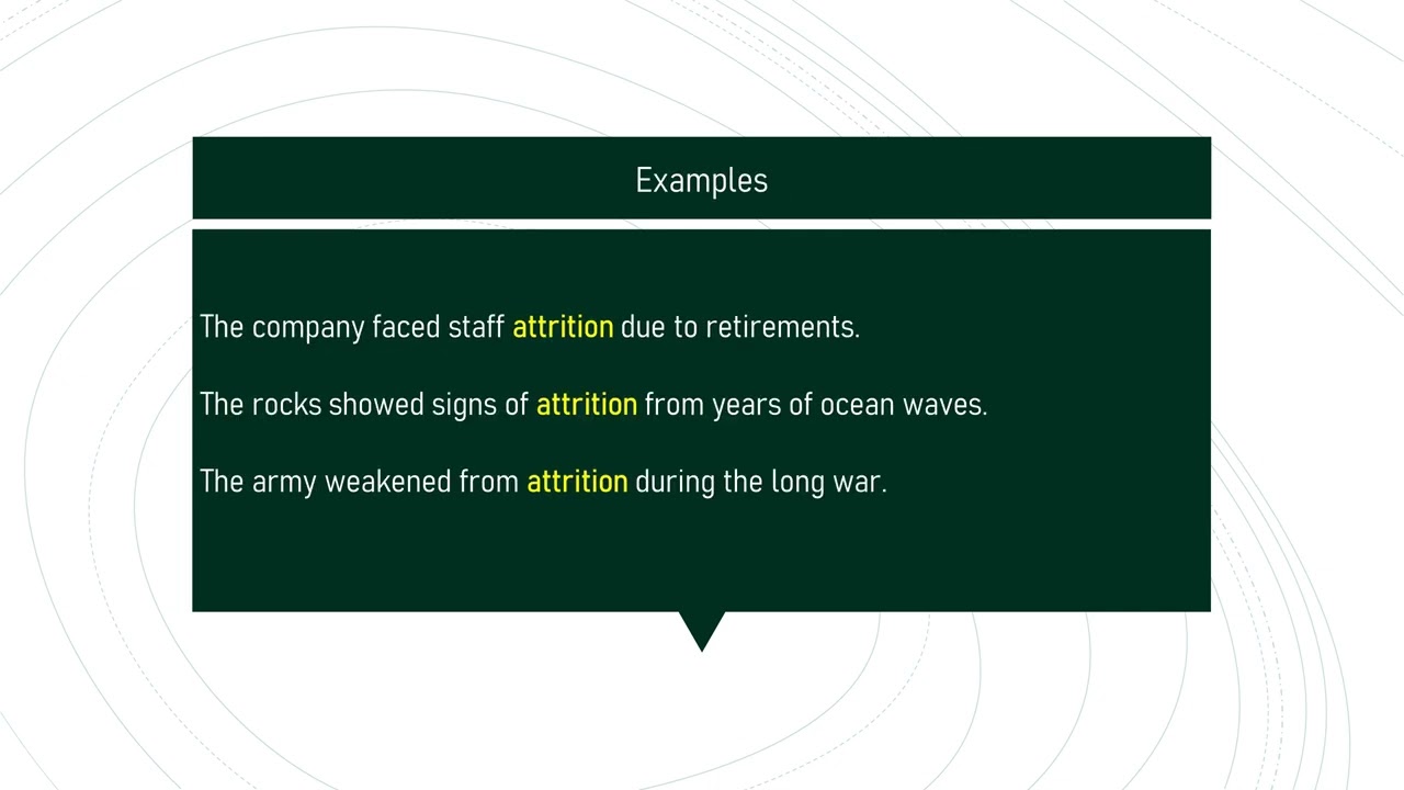 attrition # Expand Your English Vocabulary