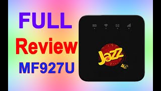 Jazz 4g Wifi 2020 MF927U Review || How to Unlock MF927U 2020  || Review Jazz Cloud MF927U