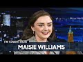 Maisie williams on rewatching game of thrones and filming the new look in paris  the tonight show