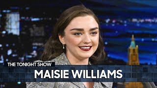 Maisie Williams on Rewatching Game of Thrones and Filming The New Look in Paris | The Tonight Show