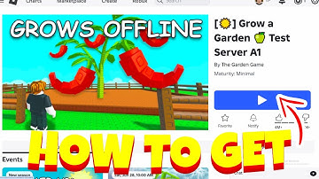 HOW To JOIN TEST SERVER & BECOME TESTER & DEV In GROW A GARDEN! ROBLOX