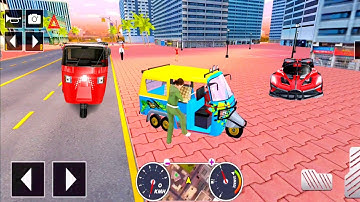 Tuk Tuk auto rickshaw driver 3D game - #238 auto rickshaw driving game - Android iOS Gameplay