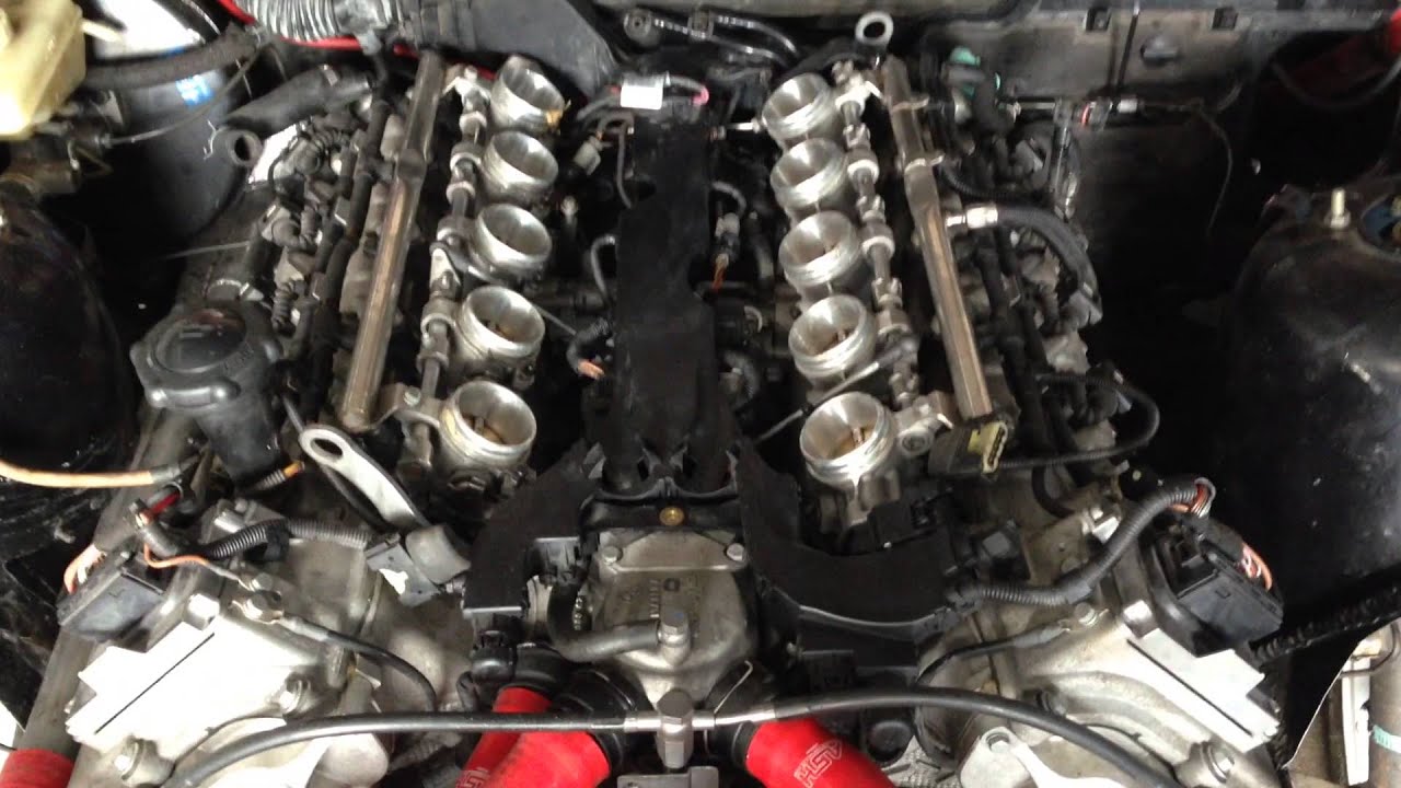 RACE PILOT's race car-E36 M3 GTR V10 S85 First start