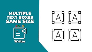 How to make multiple text boxes same size in Zoho Writer