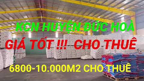 Cho thuê kho xưởng khu công nghiệp Hải Sơn Đức Hòa Đông 3400m2 & 6800m2 MỚI 100% GIÁ RẺ, gần Tân Đô