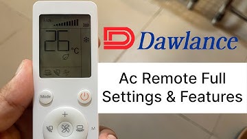 Dawlance Ac Remote Full Settings and Features Urdu & Hindhi