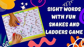 Sight Words Game | Dice Game for Sight Words | Learn sight words with Snakes and ladders| Play & Joy