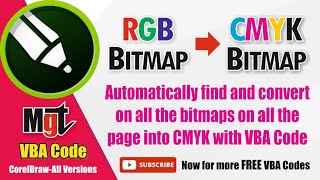 convert rgb bitmap to cmyk mode in coreldraw | convert all bitmaps on all the pages rgb to cmyk mode