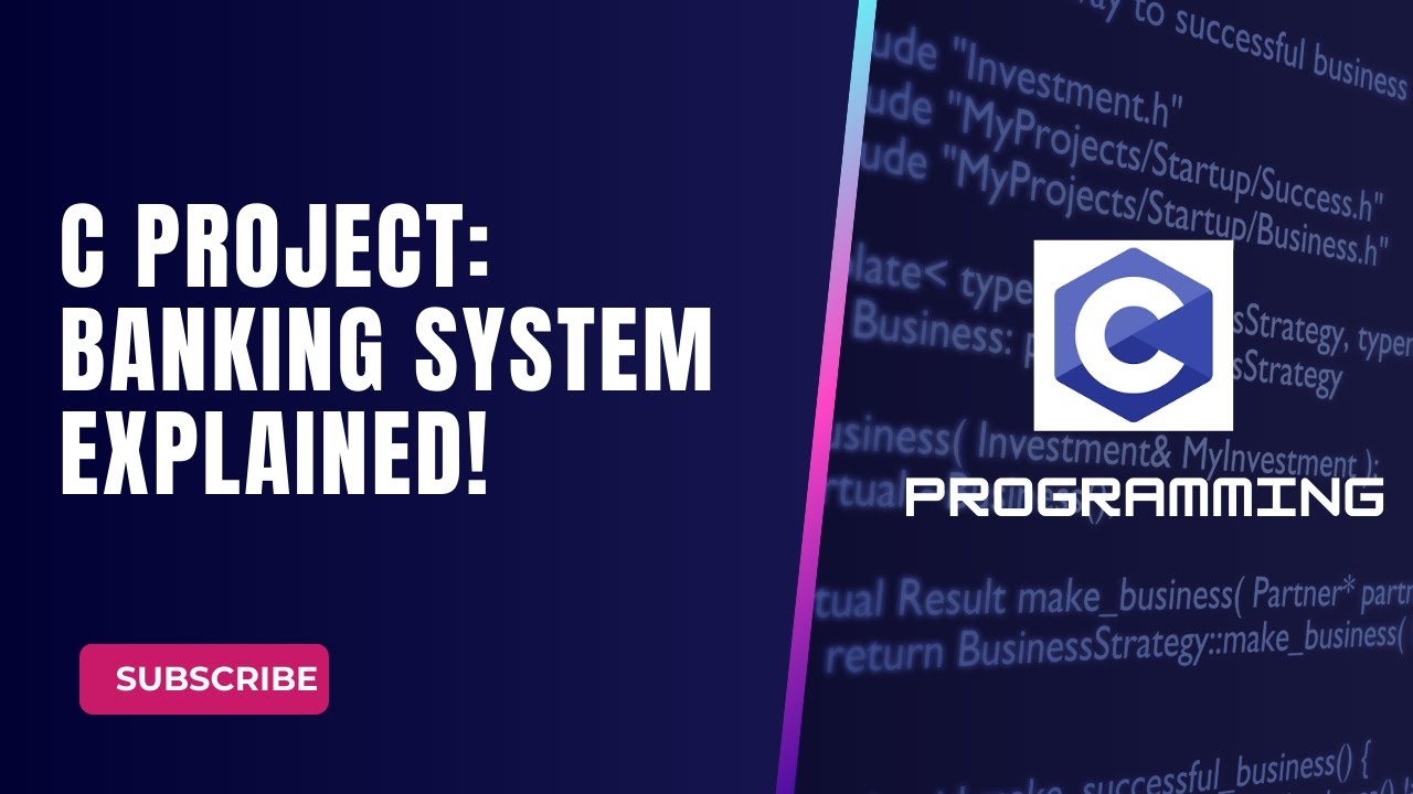 C Project on Banking System - YouTube