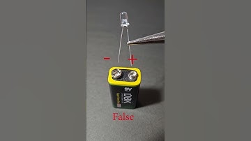 How to connect LED with 9v battery. LED, Resistor, 9v battery connection #shorts