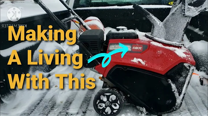 Ganándose la vida con una lanzanieve | Vlog de negocio de remoción de nieve residencial