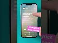 Share LYRICS With AppleMusic Shorts