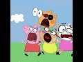 Pizza tower screaming but peppa pig characters memes shorts
