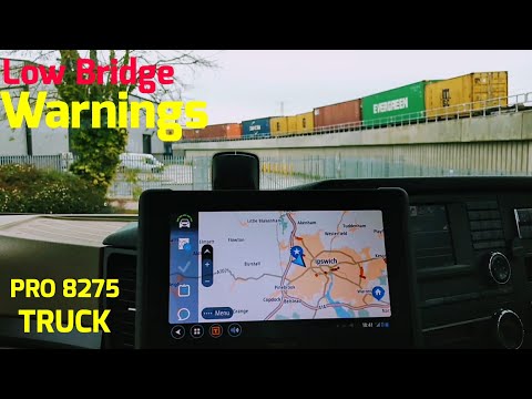 TomTom PRO 8275 Warnings if you go under low bridge Truck satnav