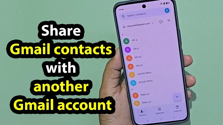 How to transfer gmail contacts to another gmail account