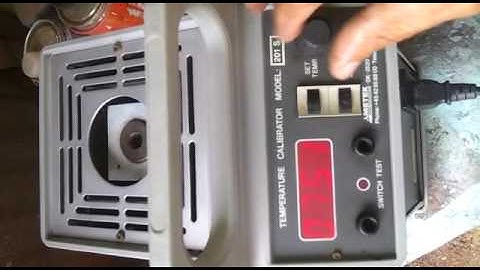 Ametek temperature calibrator 201s Testing Video 1