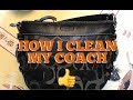 How I clean my COACH purse