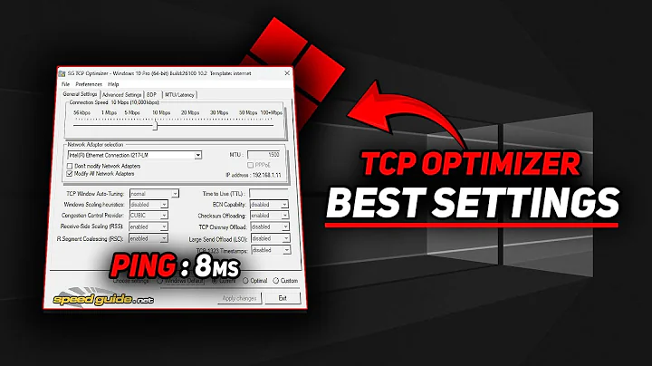 Best TCP Optimizer Settings | Lower Ping & Boost Network Stability