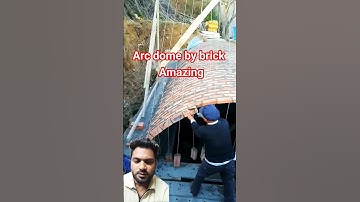 Arc dome by bricks. Good tools and machinery make work easy #ytshorts #viral #shortvideo #viralvideo