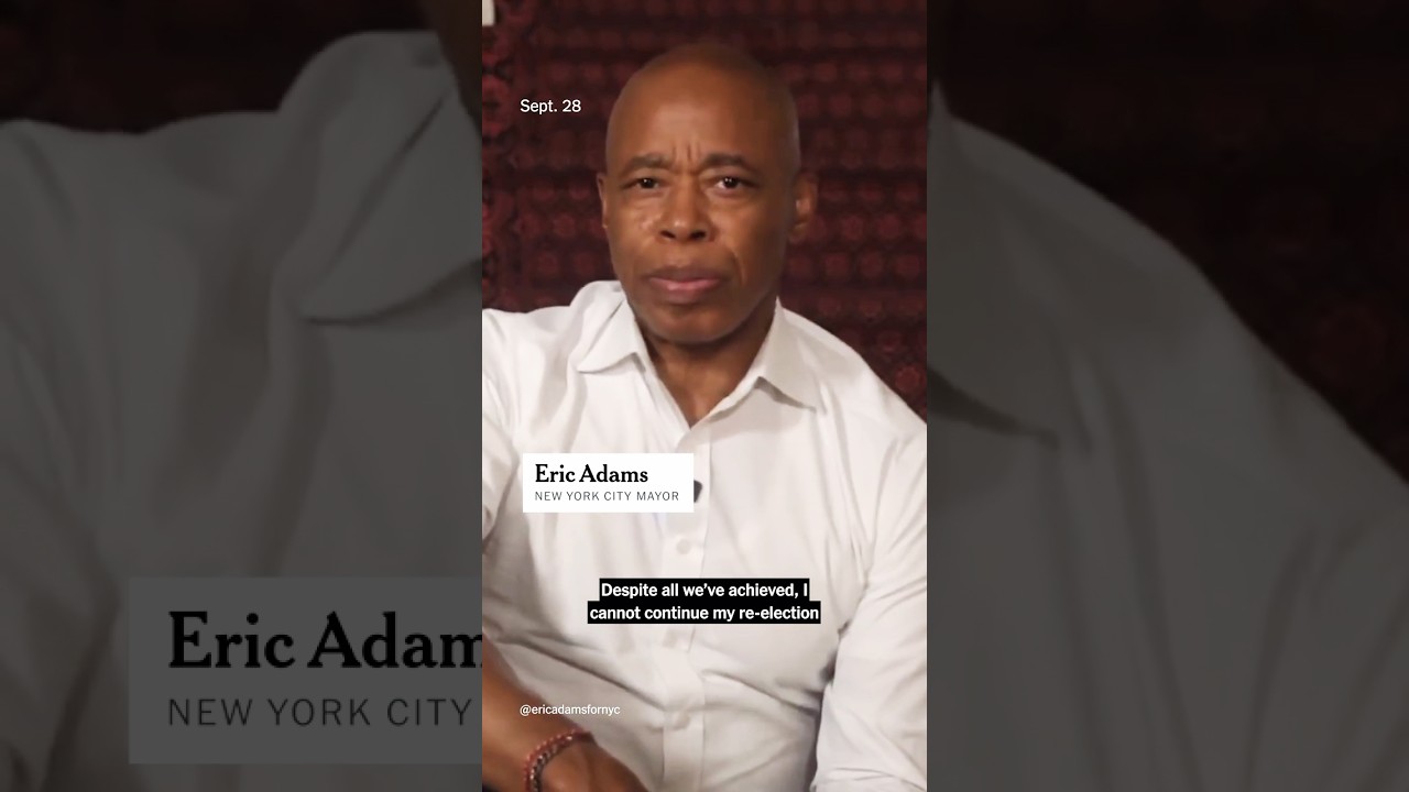 Eric Adams Abandons Re-election Bid for NYC Mayor