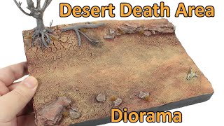 How to make realistic desert diorama [Desert Death Area] (Display Stand)  DIY  for Nux Car