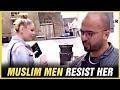 Blonde Girl Tempts Muslims To Commit Sin, But This Happens - COMPILATION