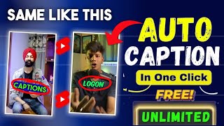 🔥 Best Hindi Auto Caption Generator In 2024 ||🔥 How to add subtitles & Caption