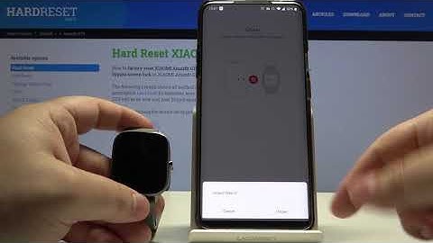 How to Unpair Xiaomi Amazfit GTS from Smartphone - Disconnect Smartwatch