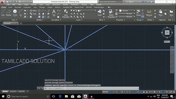AutoCAD Polyline, Ray ,& Construction Line -Tamil
