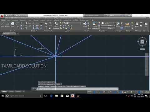 AutoCAD Polyline, Ray ,& Construction Line -Tamil