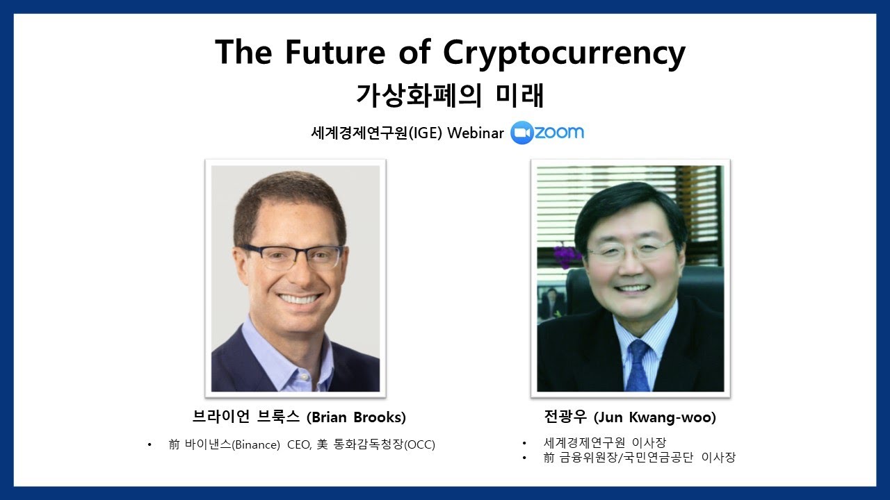 IGE Webinar - Brian Brooks, former CEO of Binance and former US Acting  Comptroller of the Currency