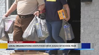 Local organizations help collect food for students