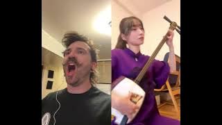 With @sayo.komada #sayokomada #throatsinging #welcometothejungle #gunsnroses #music #vocals