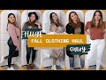 Huge fall tryon clothing haul 20 items target nordstrom express amazon 2020