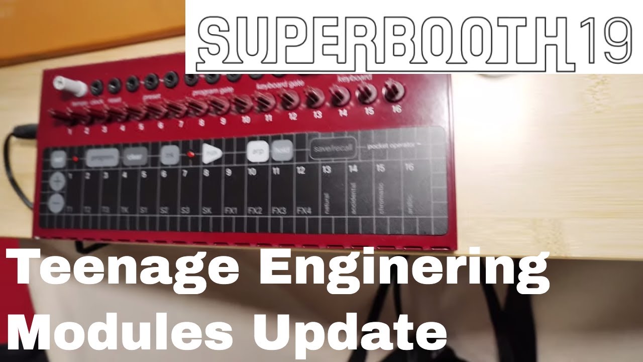 Superbooth 2019 - Teenage Engineering Updates - YouTube