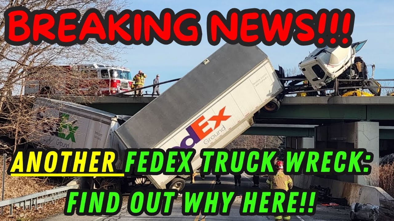 Another Distracted FEDEX Truck Driver Causes Accident!