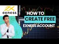 How to create a free exness account and connect it to metatrader to start making money