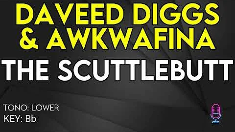 Daveed Diggs & Awkwafina - The Scuttlebutt (From The Little Mermaid) - karaoke instrumental - Lower