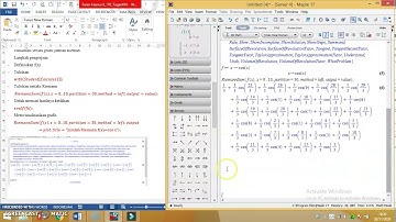 Tutorial penggunaan aplikasi maple pada materi integral