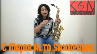 Belajar Tangga Nada Dasar Alto Saxophone (C Mayor) - Kelas Musik DIJAMIN BISA chords