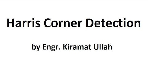Harris Corner Detector