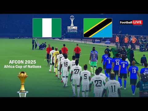 NIGERIA Vs TANZANIA Africa Cup Of Nations 2025 AFCON Full Match All Goals Simulation PES