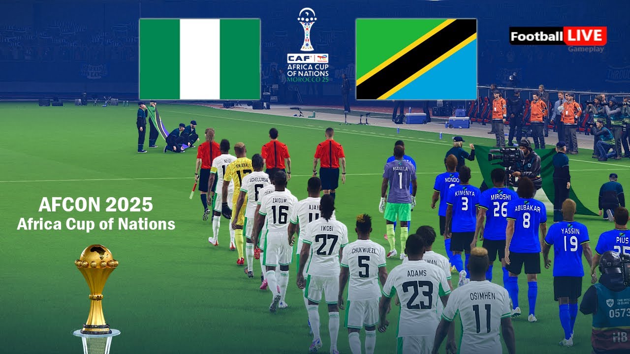 NIGERIA vs TANZANIA - Africa Cup of Nations 2025 AFCON | Full Match All Goals | Simulation PES