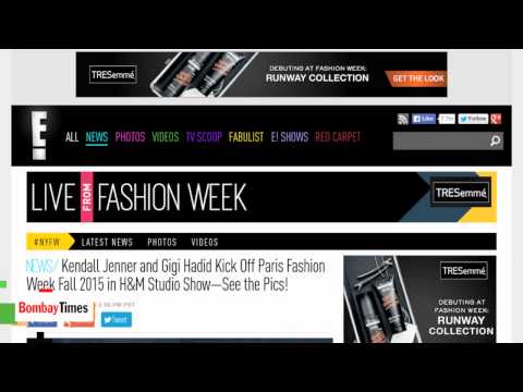 Kendall Jenner and Gigi Hadid Kick Off Paris Fashion Week Fall 2015 in H&M Studio Show