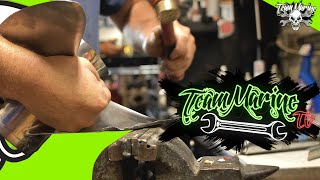 EVINRUDE G2 PROP REPAIR! (HAMMER TIME!)