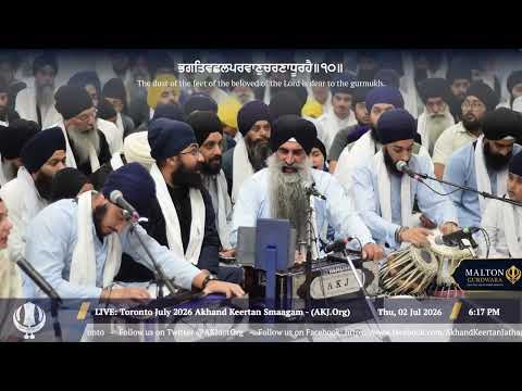 076 Bhai Amardeep Singh Jee CA - Thursday PM - Toronto July 2026 Annual Akhand Keertan
