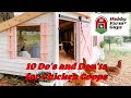 10 dos and donts for your chicken coop