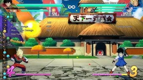 DBFZ day 1 Videl block string and auto combo mix up