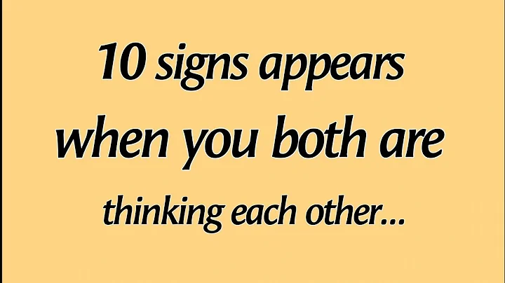 10 Signs Appears When You Both Are Thinking Each Other...| Psychology facts - Mindful Ways