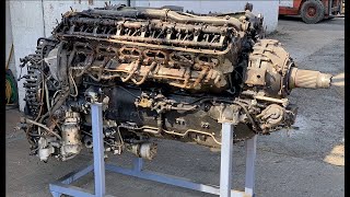 Start of rebuild of a Rolls-Royce Merlin MkXX aero engine.  Episode 1